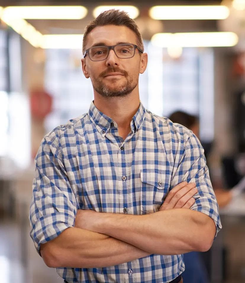 Man standing with arms crossed